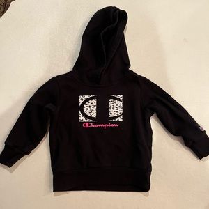 Champion black animal print hoodie. GUC!
